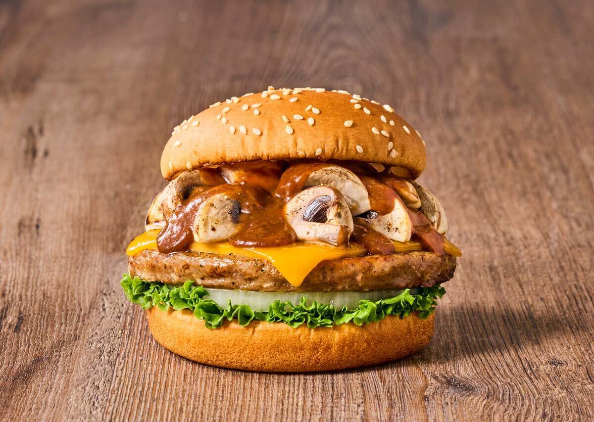 ダブルマッシュルームチーズバーガー（トリュフデミグラスソース）商品画像