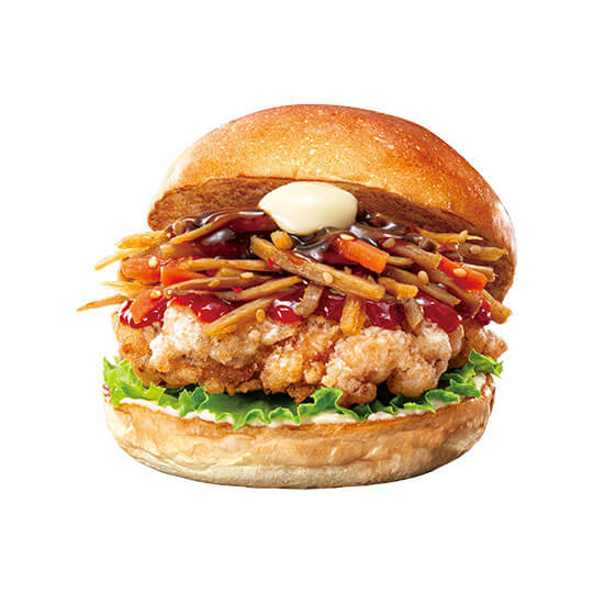 商品画像:旨辛鶏ごぼうバーガー