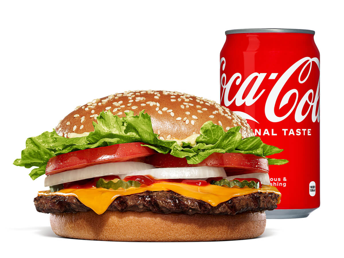 商品画像:ワッパー® チーズ +『コカ·コーラ® 』