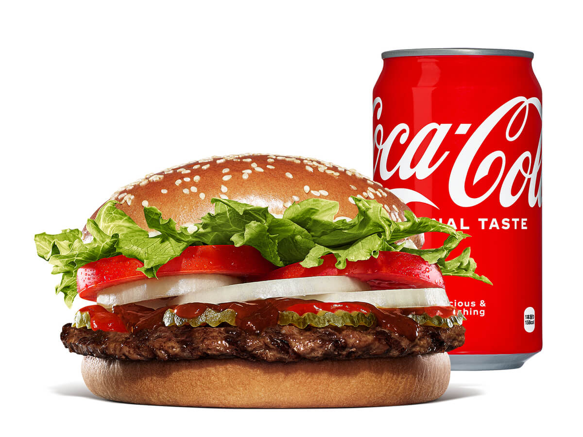 商品画像:スパイシーBBQワッパー® + コカ·コーラ®
