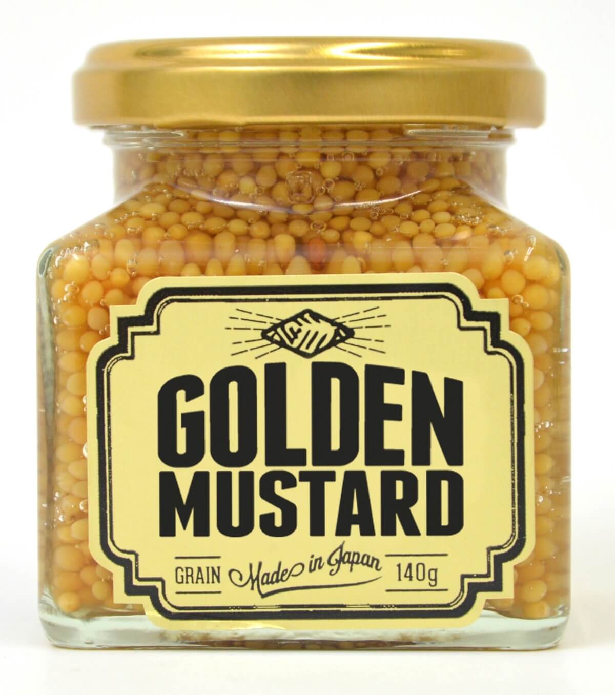 瓶詰めされたGOLDEN MUSTARD