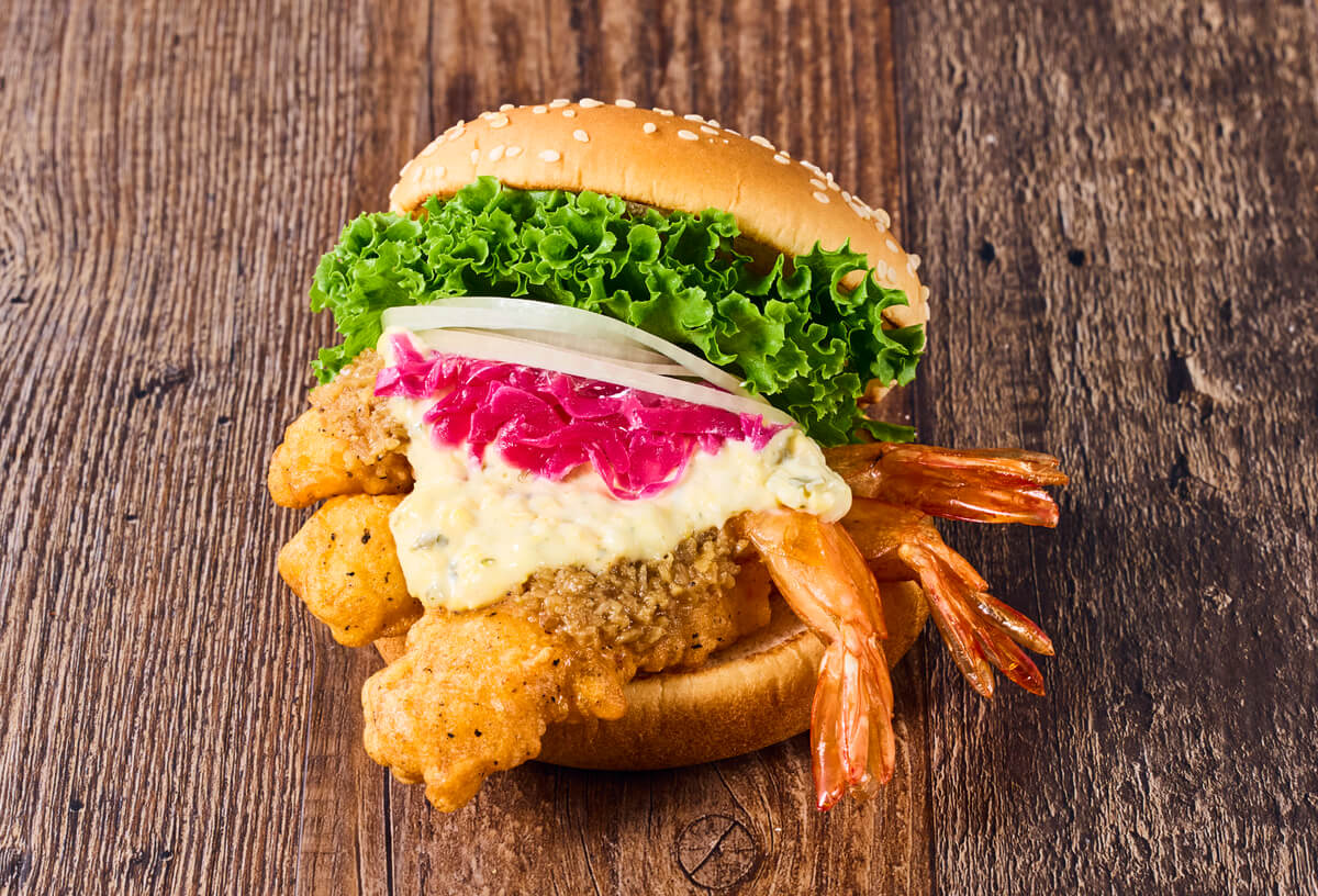 商品画像:神の海老バーガー ガーリックシュリンプ